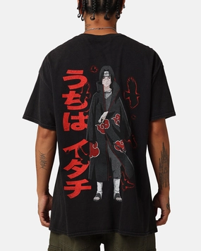 ComfortFirst Goat Crew X Naruto Itachi Vintage T-Shirt Black Wash