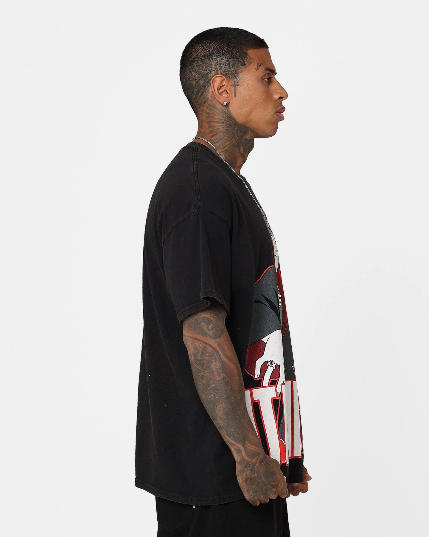 Stain Resistant Fashionable Comfort Goat Crew X Naruto Itachi Vintage T-Shirt Black Wash