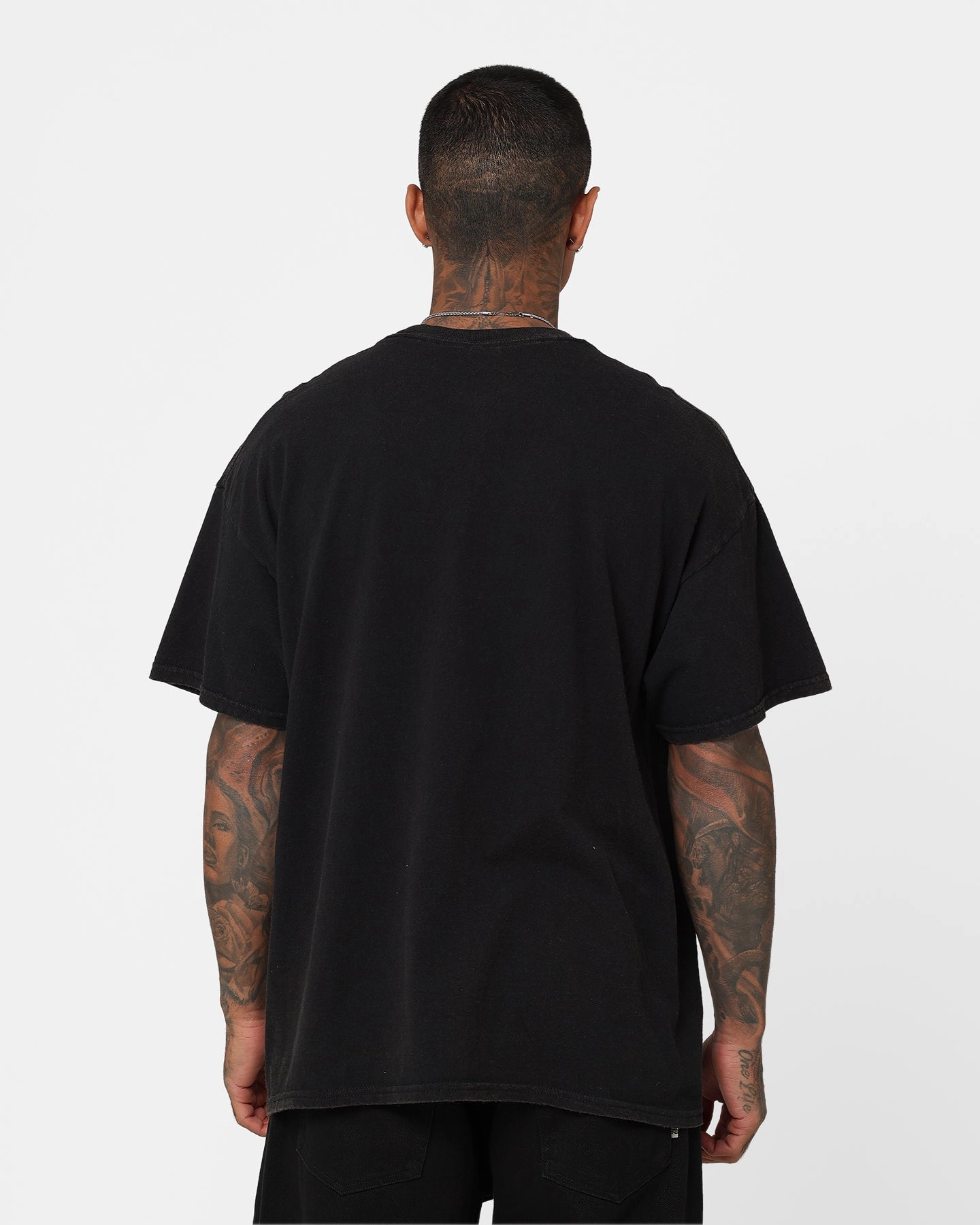 No Fade Technology Goat Crew X Naruto Itachi Vintage T-Shirt Black Wash