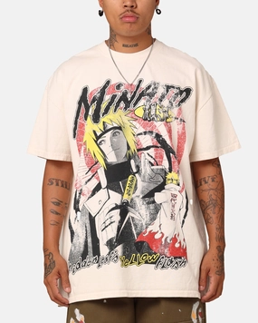 Soft And Comfortable Goat Crew X Naruto Minato Namikaze Heavyweight T-Shirt Off White