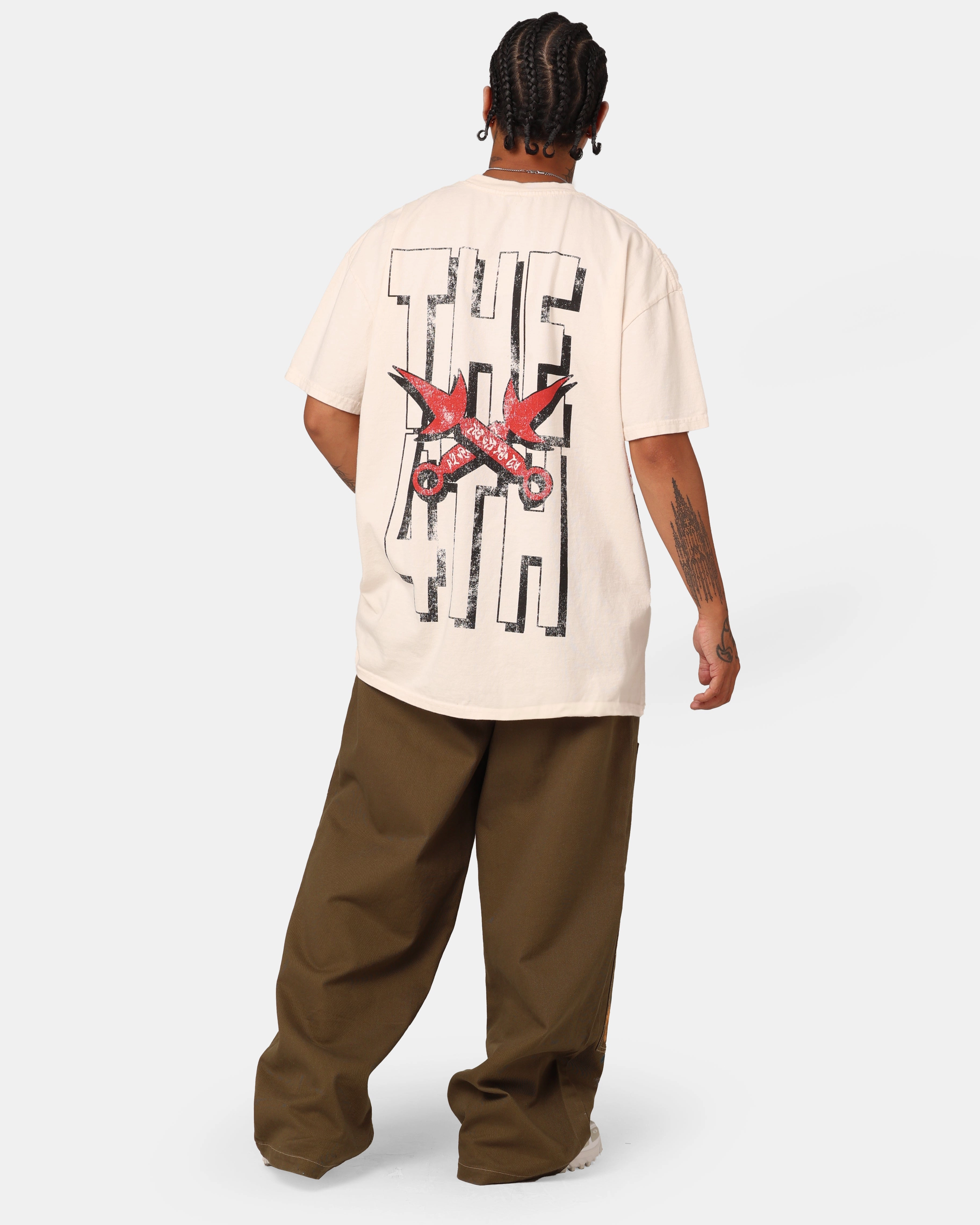 Goat Crew X Naruto Minato Namikaze Heavyweight T-Shirt Off White Fashionable Soft And Comfortable