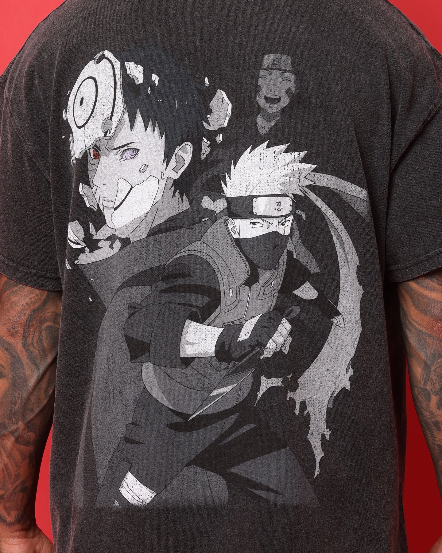 Comfort Design Goat Crew X Naruto Obito Heavyweight Vintage T-Shirt Vintage Black