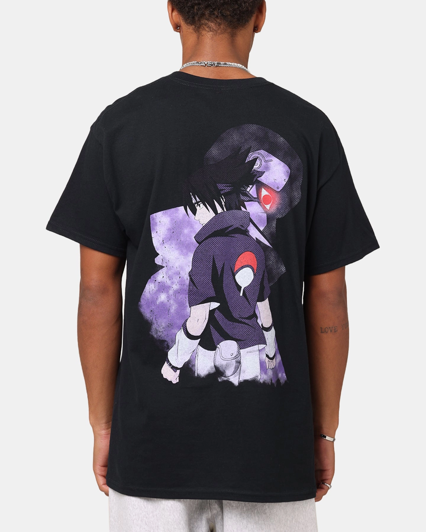 Perfect Comfort Comfy Wardrobe Goat Crew X Naruto Sasuke Premium Vintage T-Shirt Black