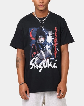 Timeless Fashion Anti-static Goat Crew X Naruto Sasuke Premium Vintage T-Shirt Black
