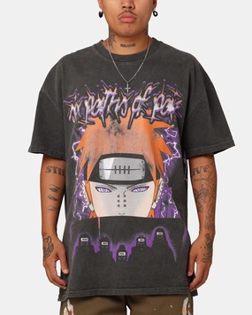 Goat Crew X Naruto Six Paths Of Pain Heavyweight T-Shirt Black Wash Breathable Essentials Perfect Comfort Wear