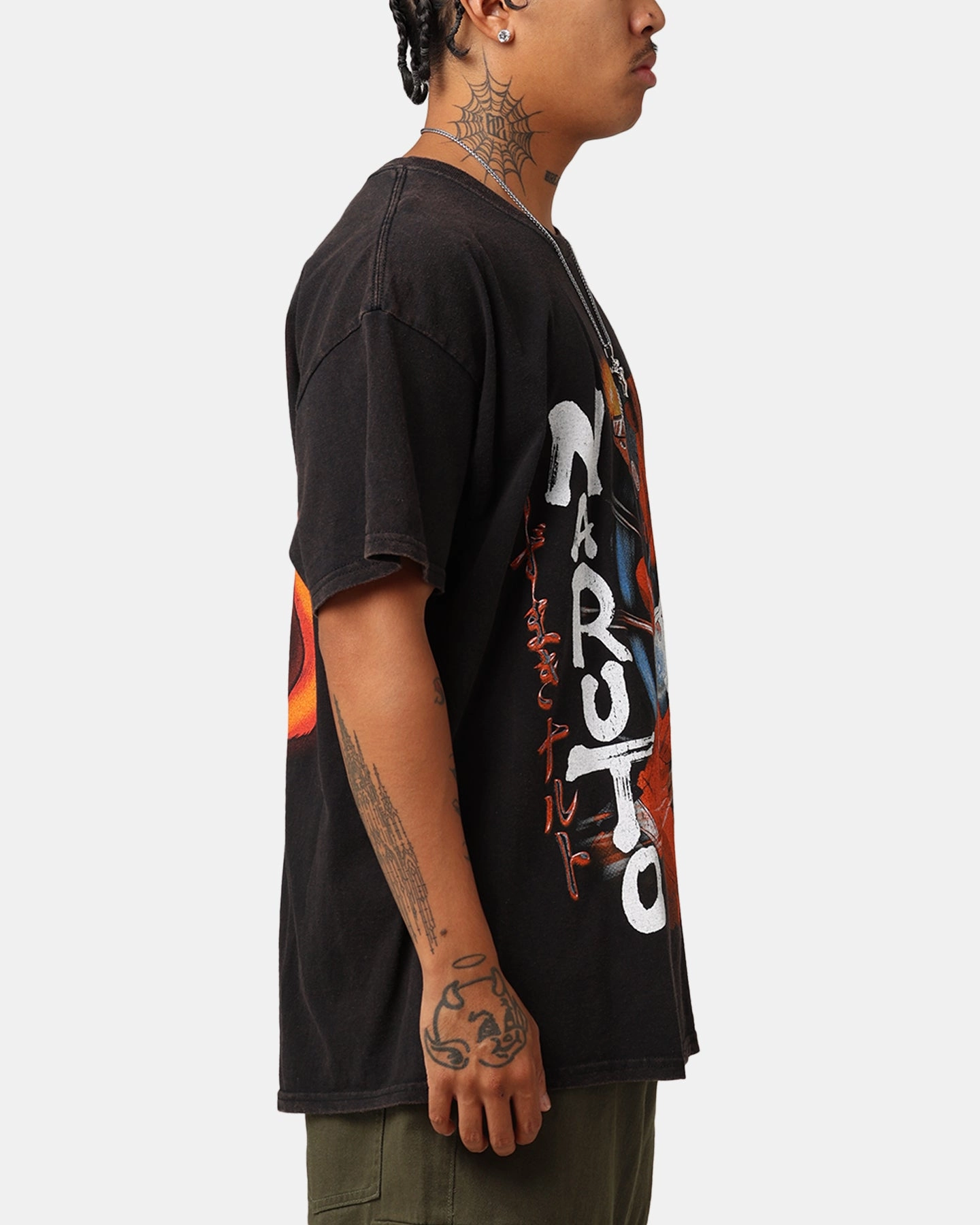 Goat Crew X Naruto Vintage T-Shirt Black Wash Light Casual Wear