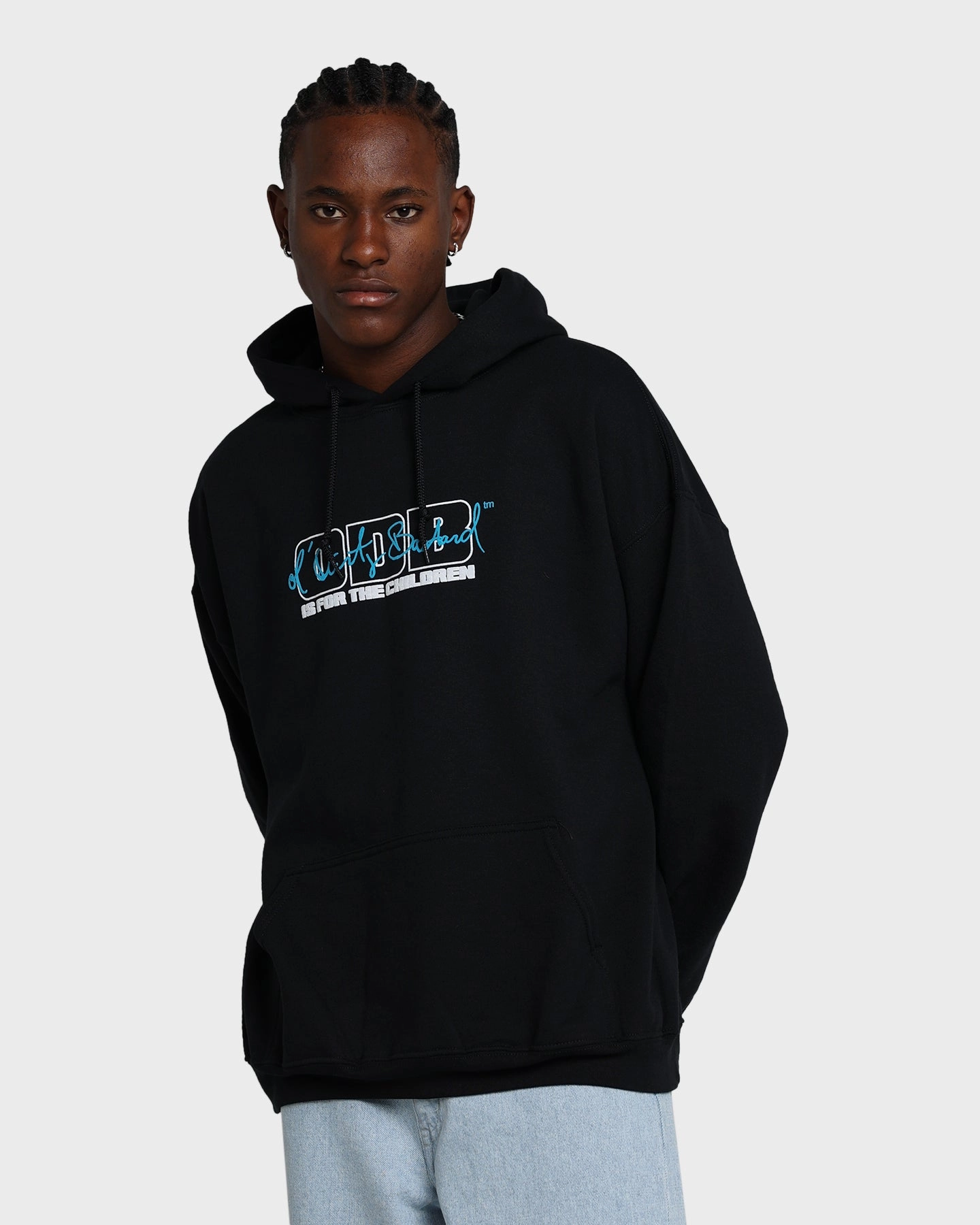 Fleece Lined Interior Outdoor Function Goat Crew X Ol' Dirty Bastard Children Hoodie Black