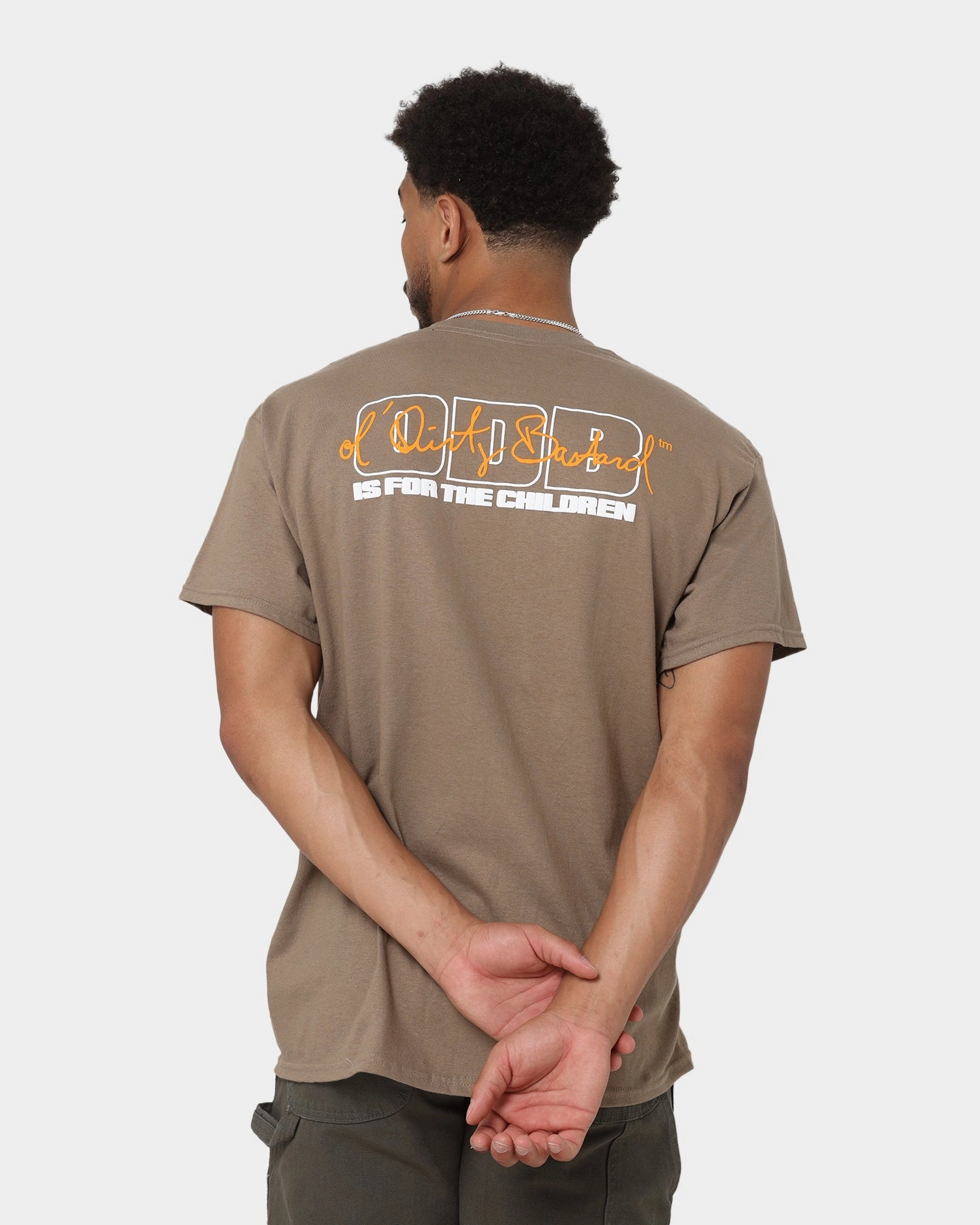 Goat Crew X Ol' Dirty Bastard Children T-Shirt Brown Chic and Cozy Wear
