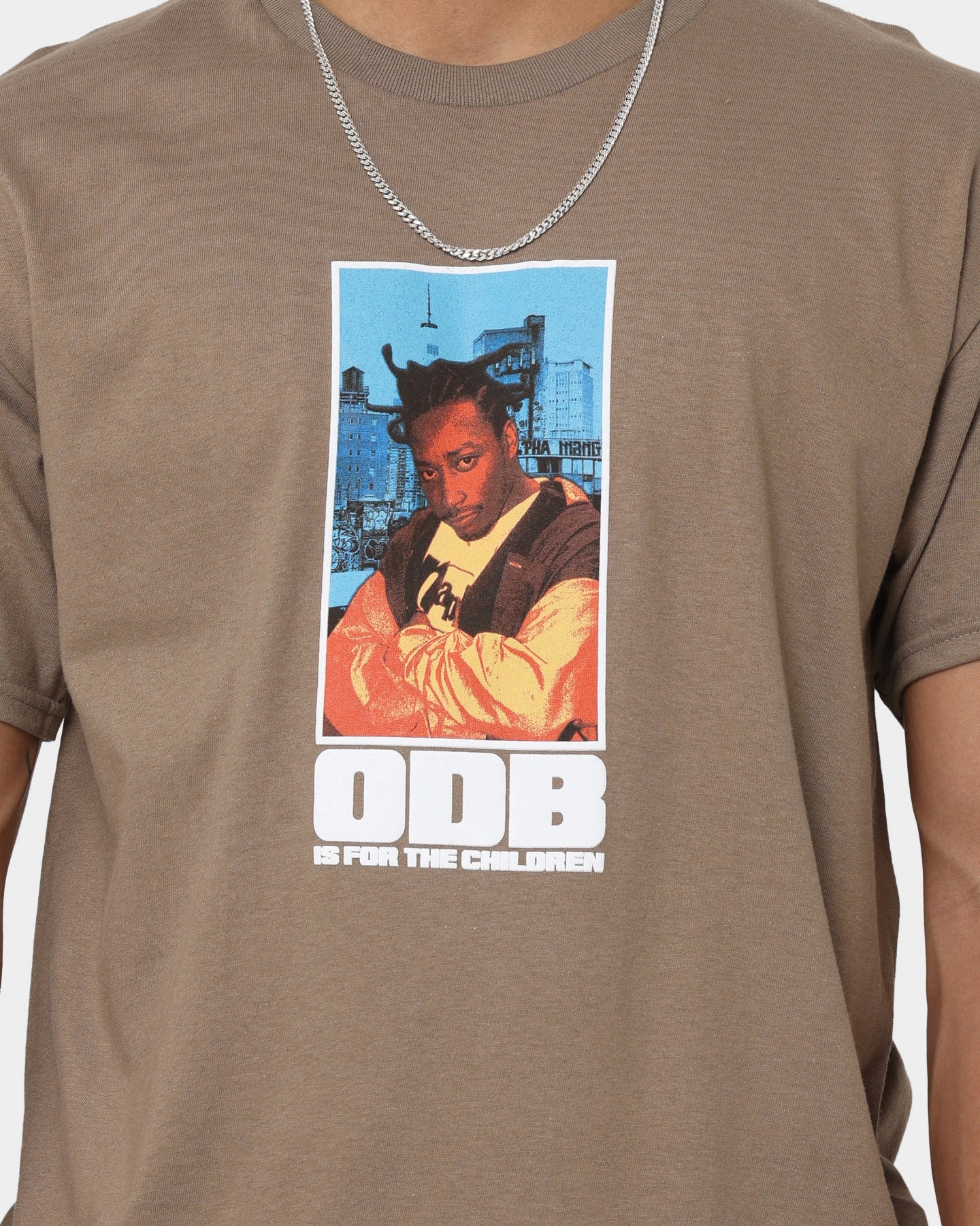 Goat Crew X Ol' Dirty Bastard Children T-Shirt Brown Chic Smart Basic Wardrobe Piece