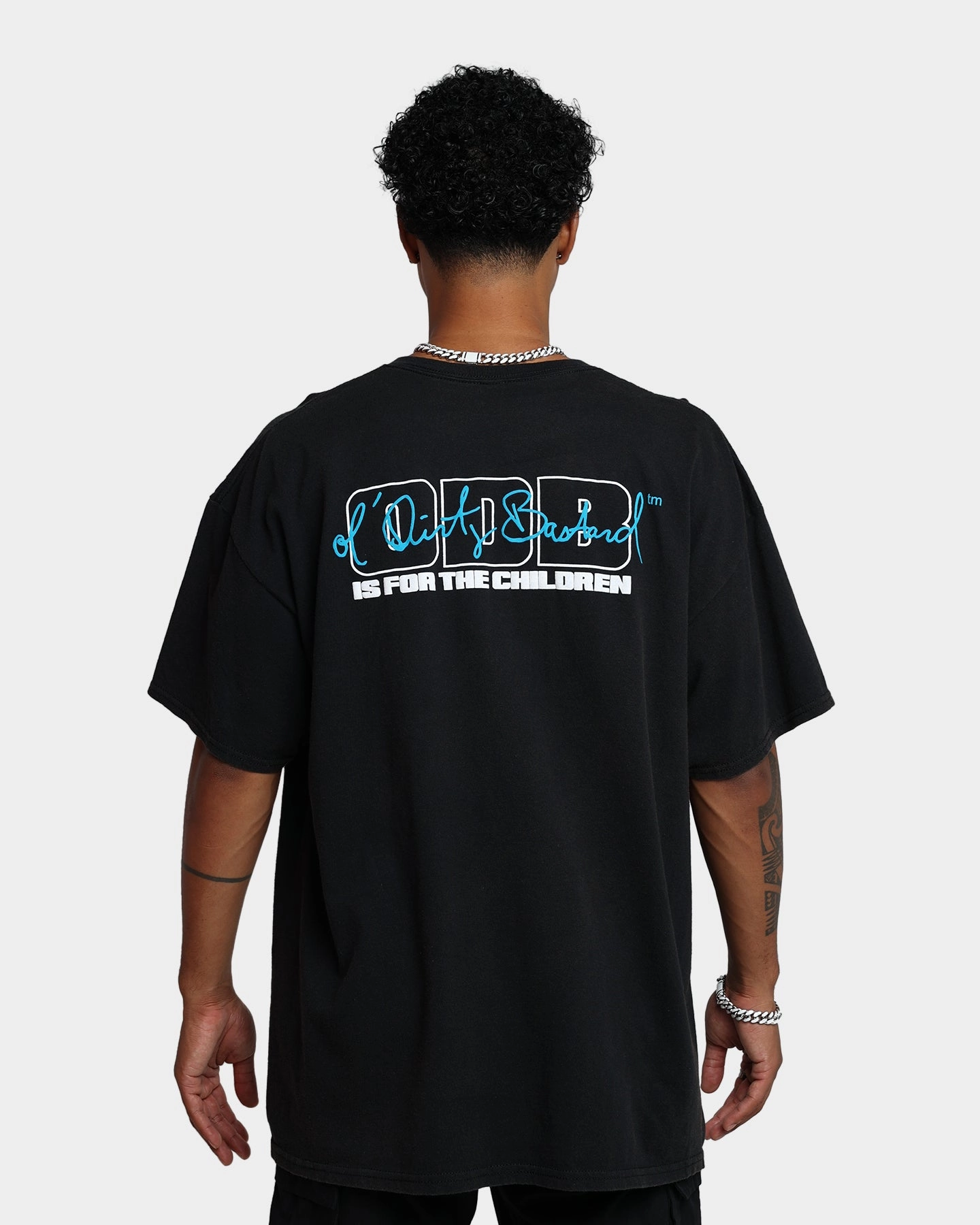 SlimFit Goat Crew X Ol' Dirty Bastard Children Vintage T-Shirt Washed Black