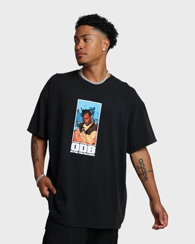 Goat Crew X Ol' Dirty Bastard Children Vintage T-Shirt Washed Black Layering Fashion Stylish Day Wear