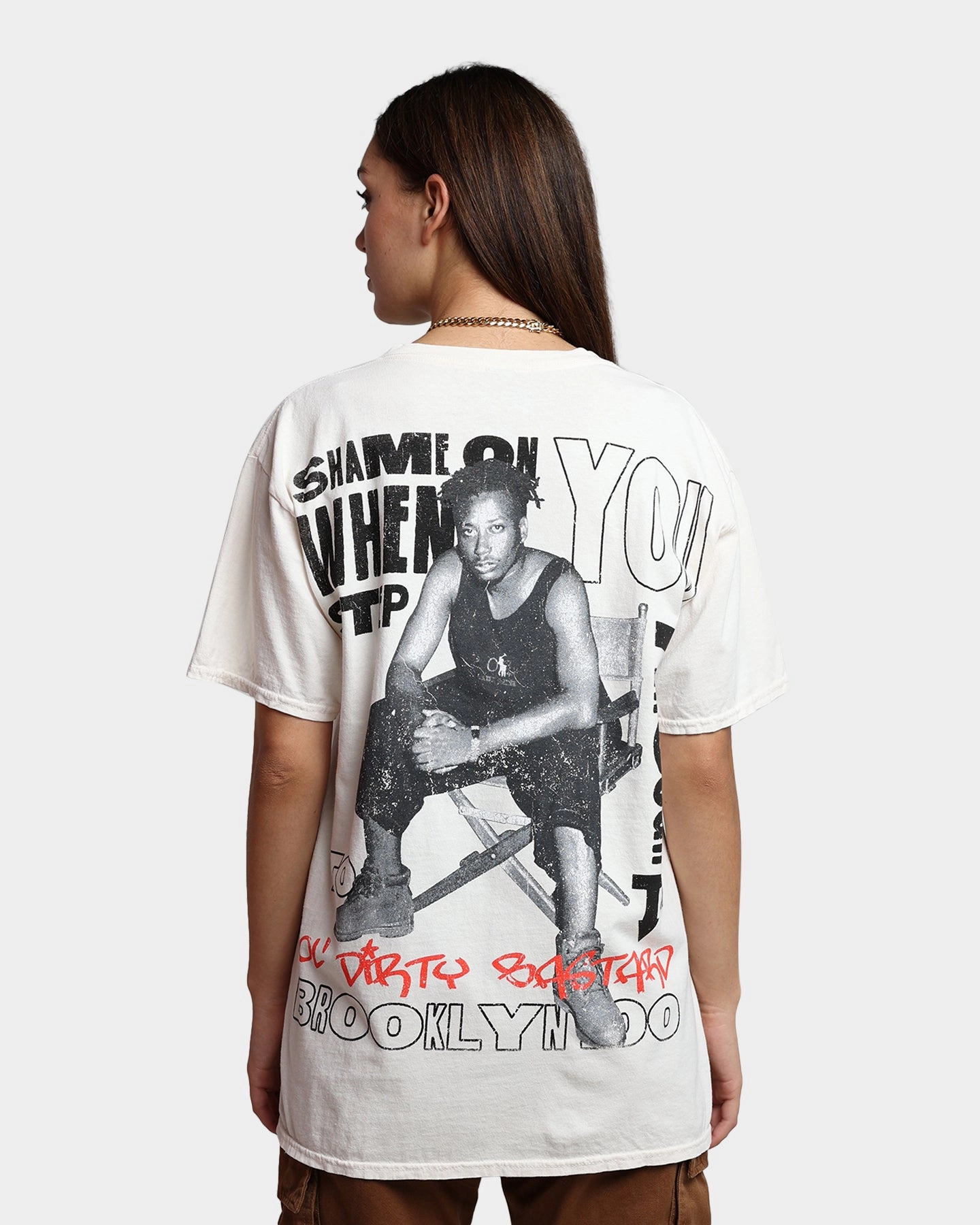 Chic and Cozy Wear Chill Wear Goat Crew X Ol' Dirty Bastard One Man Army T-Shirt Off White