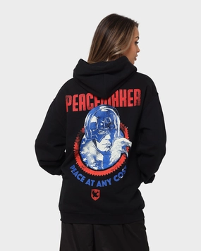Goat Crew X Peacemaker Peace At Any Cost Hoodie Black Windproof Barrier Design