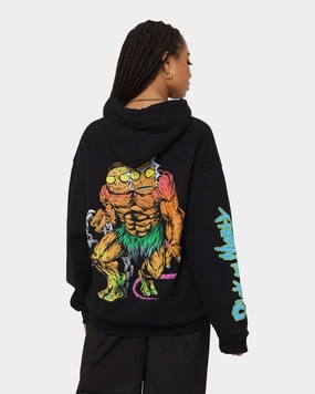 Goat Crew X Rick And Morty Beast Hoodie Black Finance Mid-layer