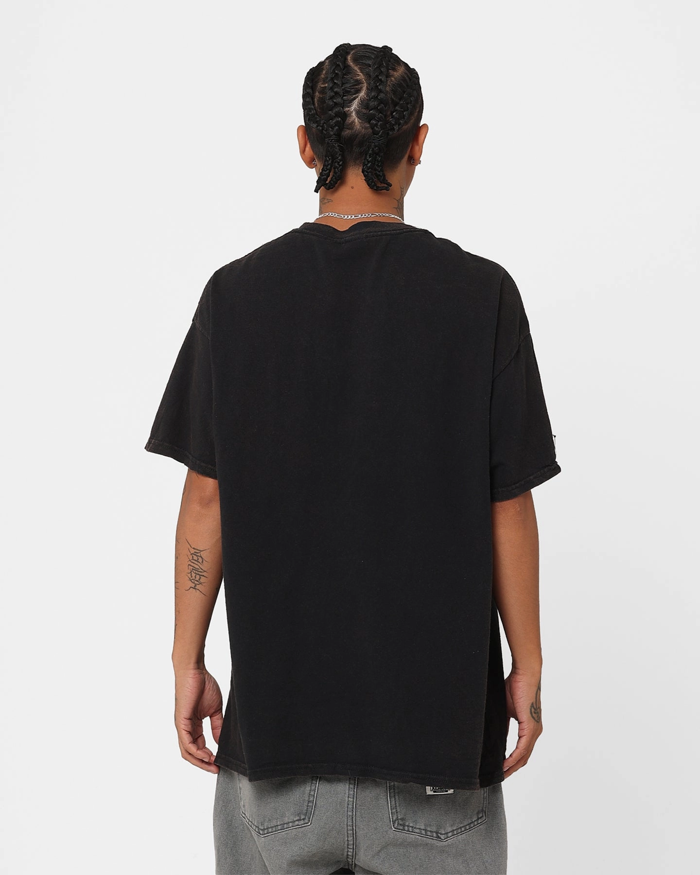 Fade Resistant Dye Quick-Drying Shirt Goat Crew X Rob The Reaper T-Shirt Black Wash