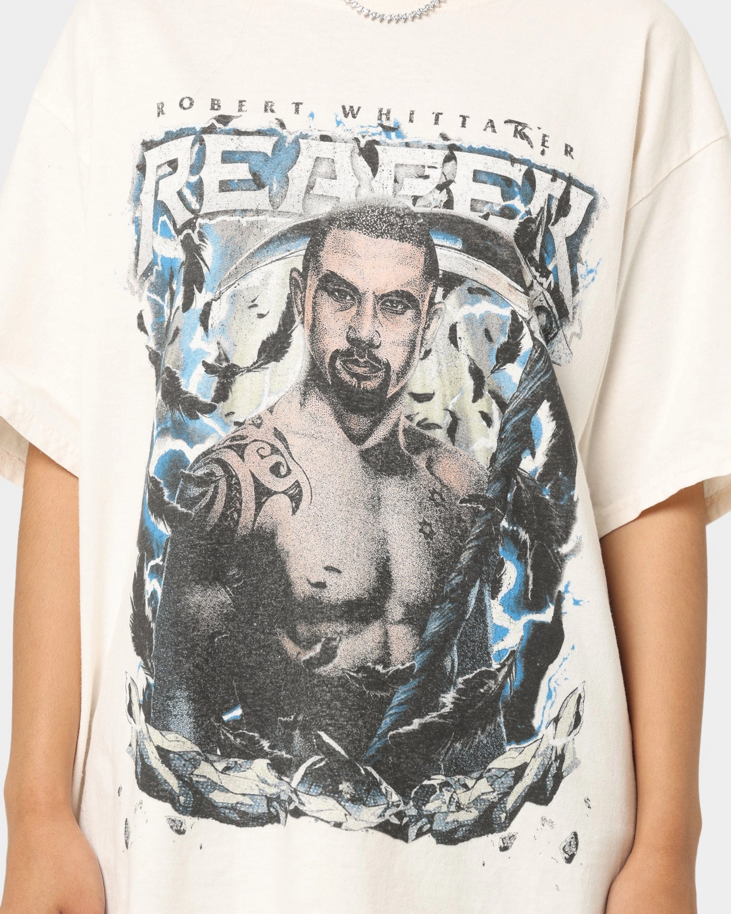 Goat Crew X Robert Whittaker Vintage T-Shirt Off White Timeless Look AntiBacterialTreatment