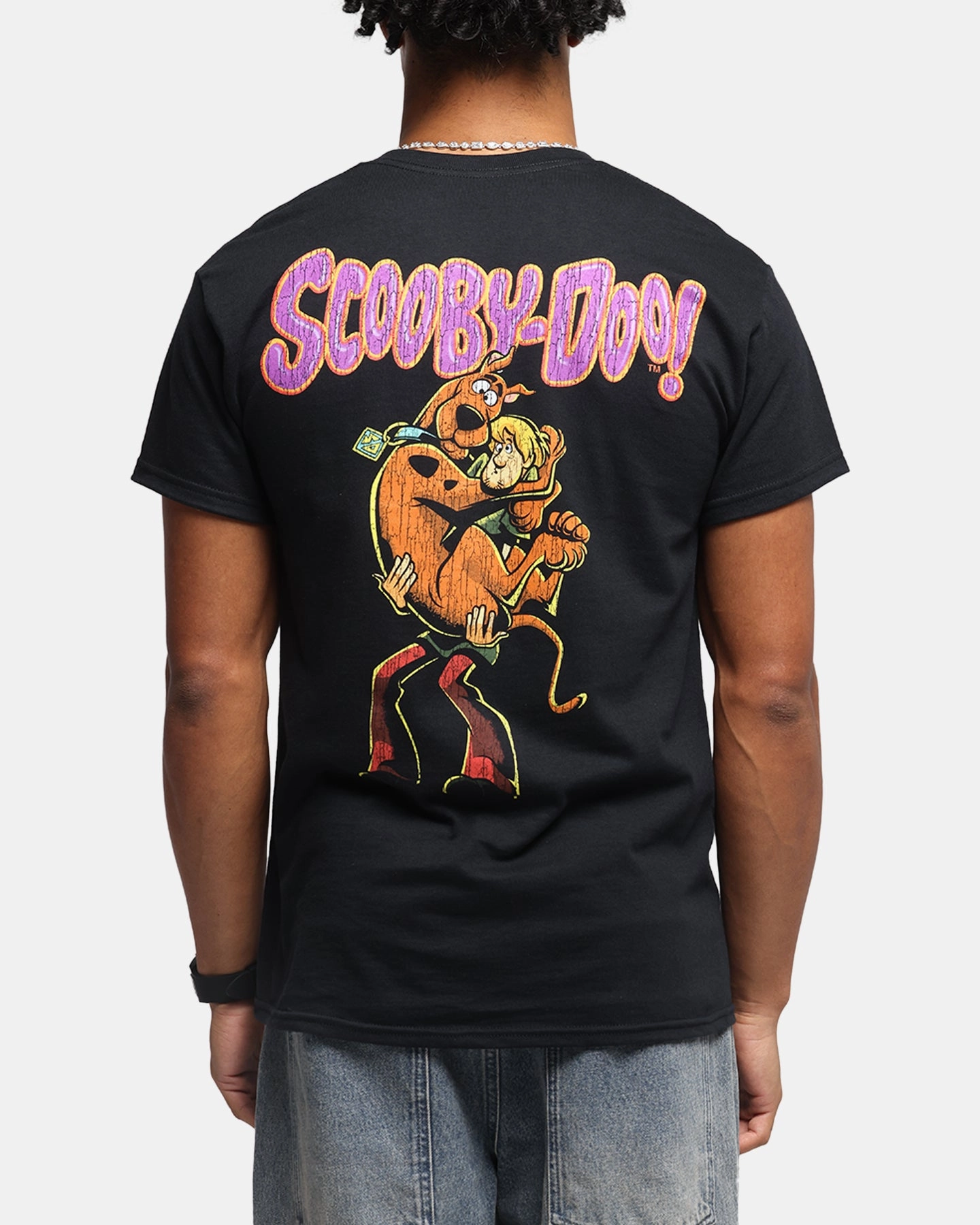 Goat Crew X Scooby-Doo Green Ghost Vintage T-Shirt Black Durable Stitching Soft Touch