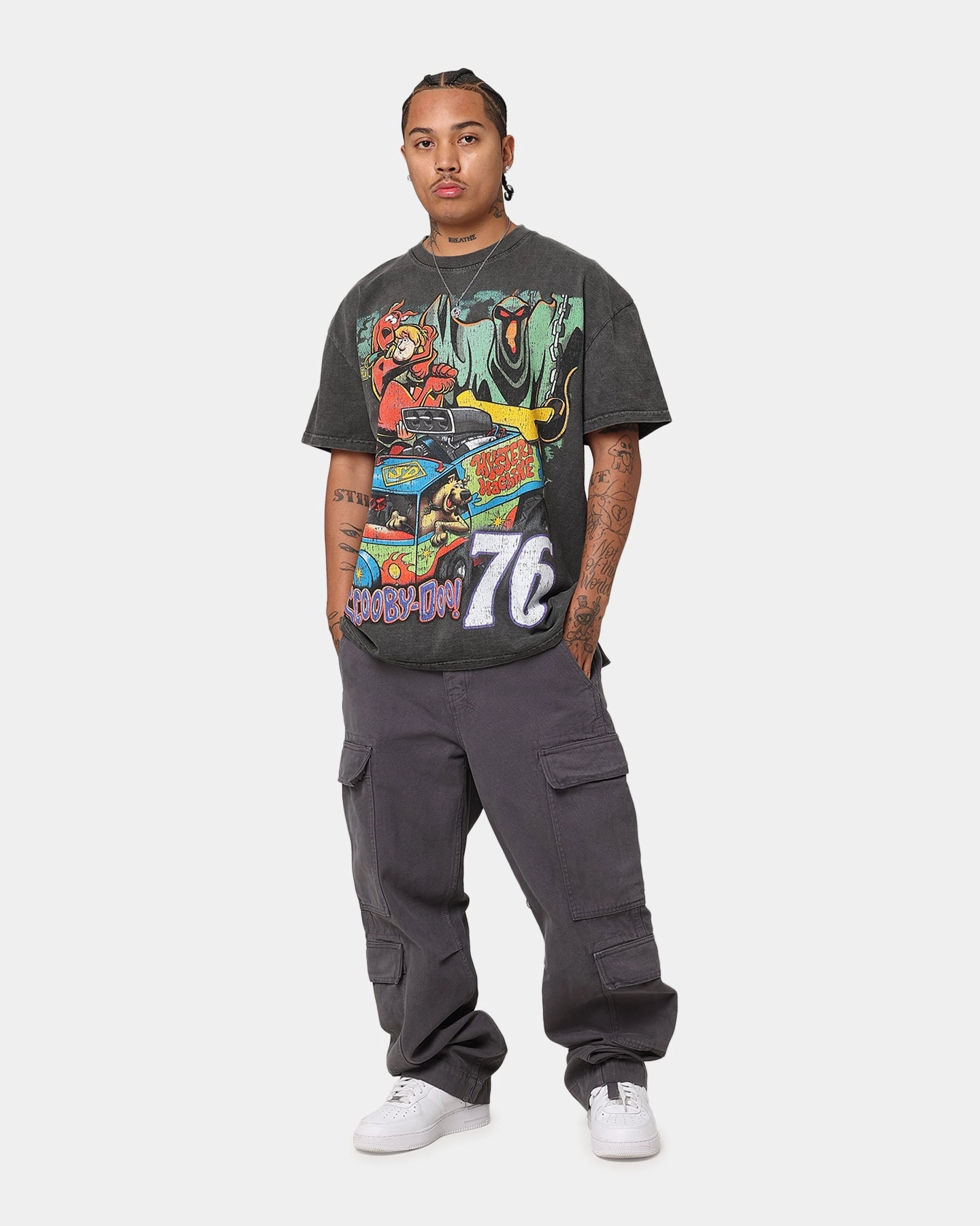 Goat Crew X Scooby-Doo Scooby-Doo Jumbo Heavyweight Vintage T-Shirt Black Wash Non Toxic Materials