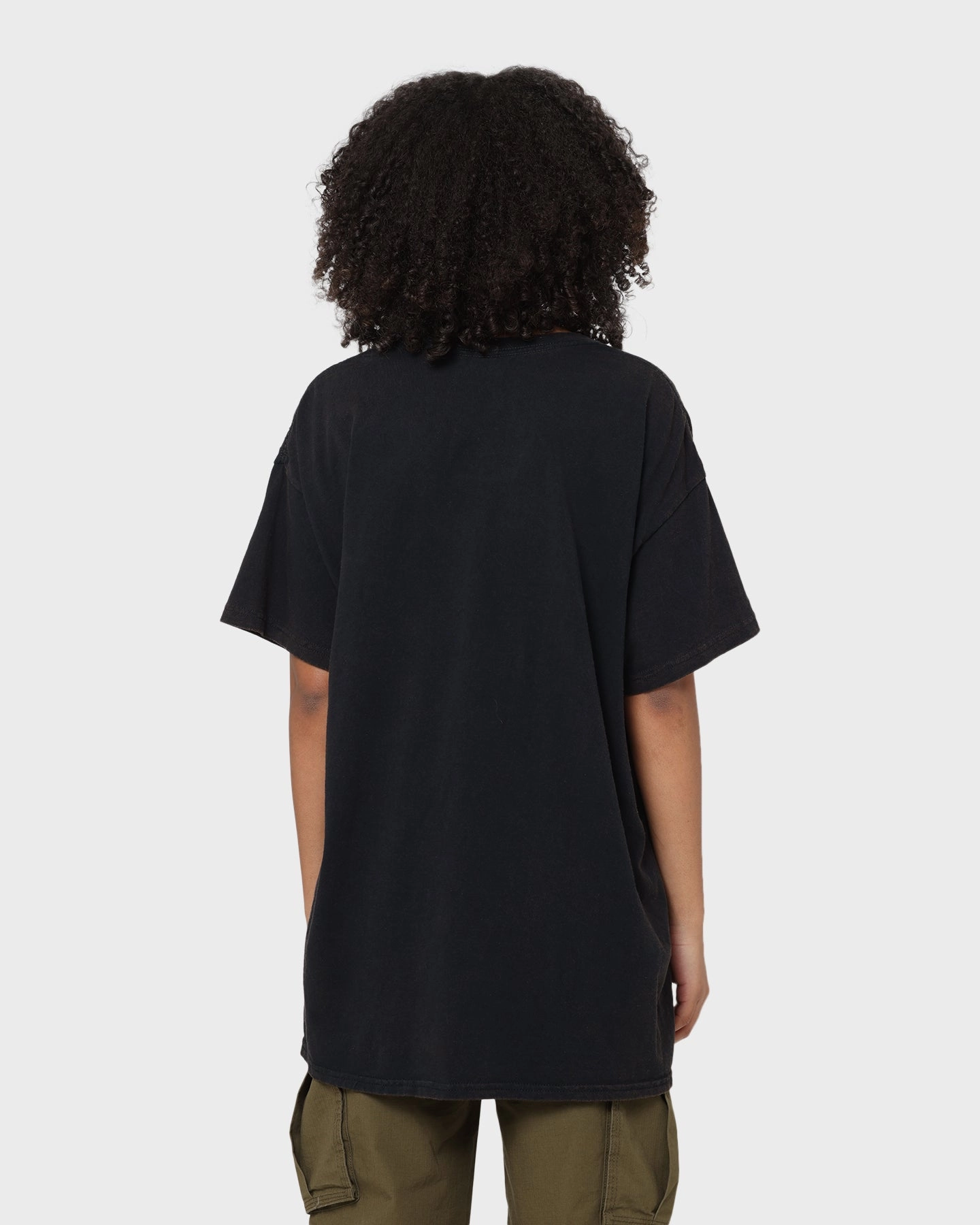 Goat Crew X Shaq Man of Steel Vintage T-Shirt Washed Black LowImpactDye casual and comfortable