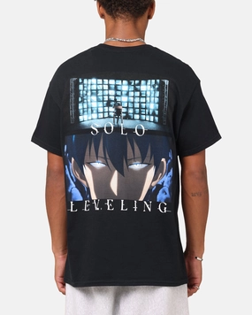 Outdoor Leisure Look Award-winning Goat Crew X Solo Leveling Jin Woo T-Shirt Black