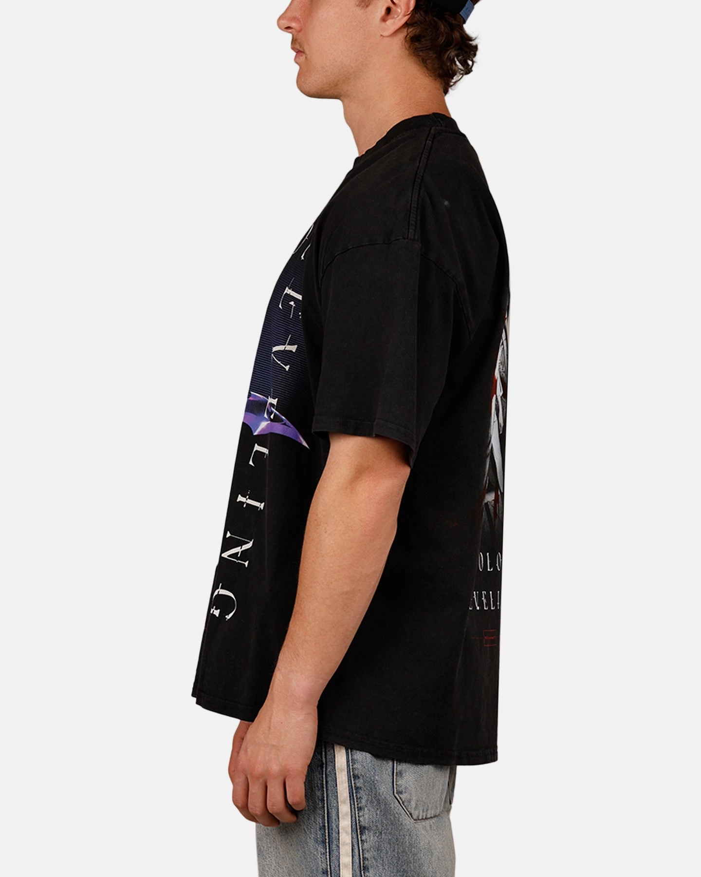 Outdoor Smart Office Attire Goat Crew X Solo Leveling Solo Leveling Vintage T-Shirt Black Acidwash