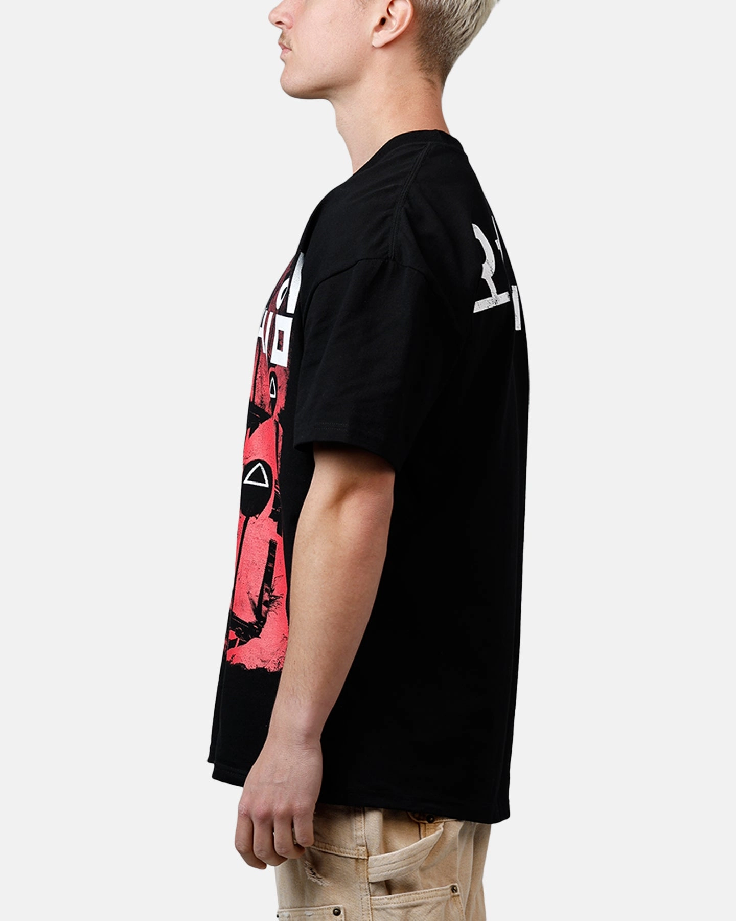 Goat Crew X Squid Game Masked Men Heavyweight T-Shirt Black Vintage authenticity