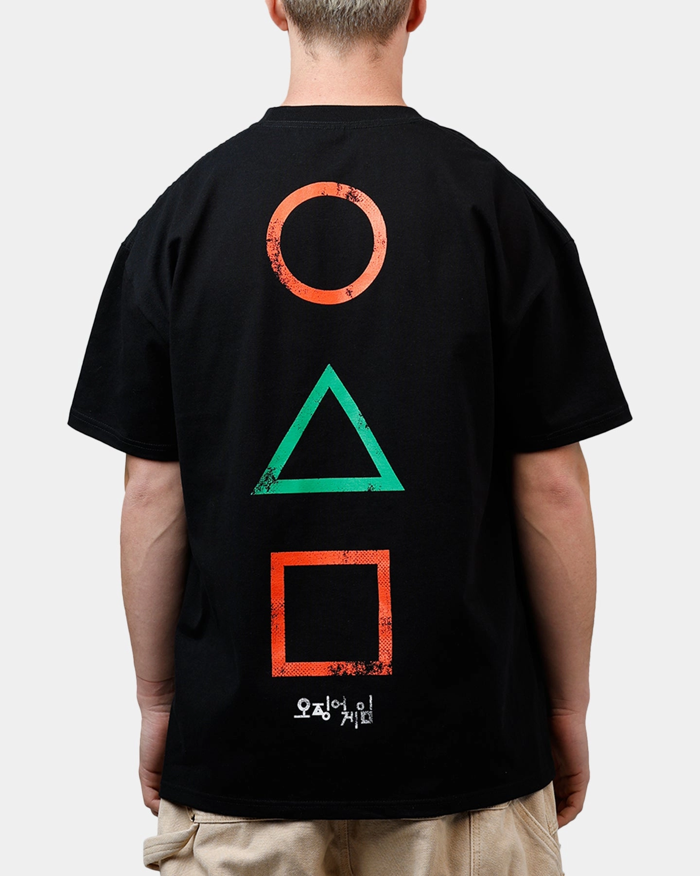 Layered Style slim fit Goat Crew X Squid Game Young-Hee Vintage T-Shirt Black
