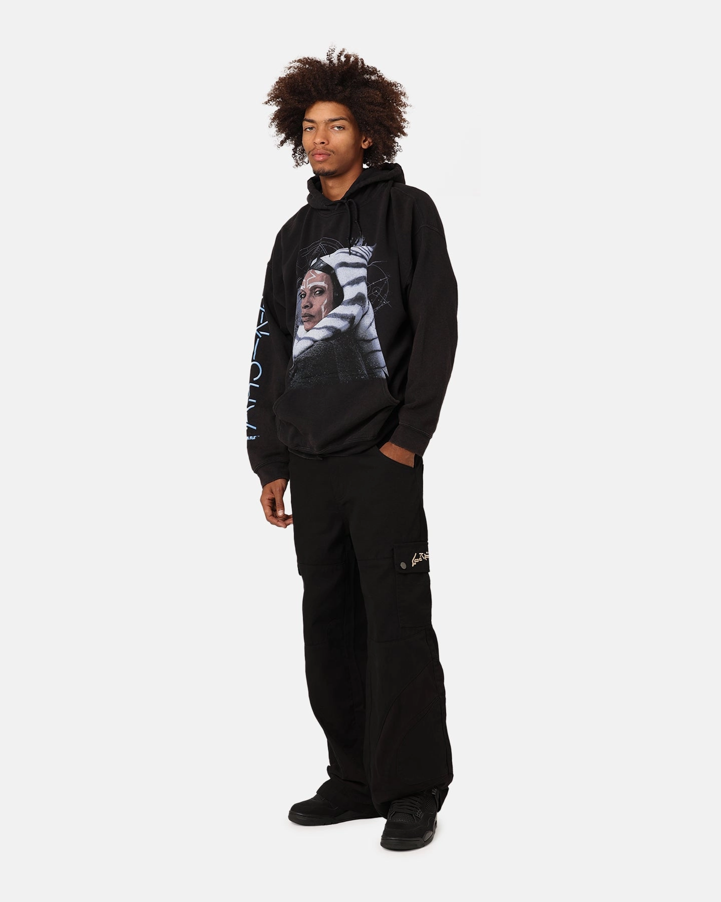 Breathable Layer Goat Crew X Star Wars Ahsoka Hoodie Black