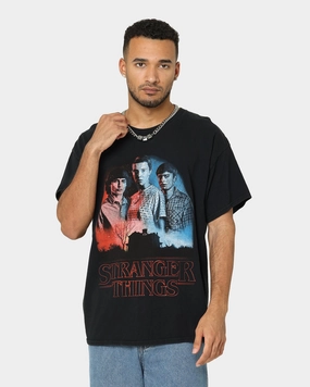 FadeResistant Coating Weekend Smart Look Goat Crew X Stranger Things Beginning Vintage T-Shirt Washed Black