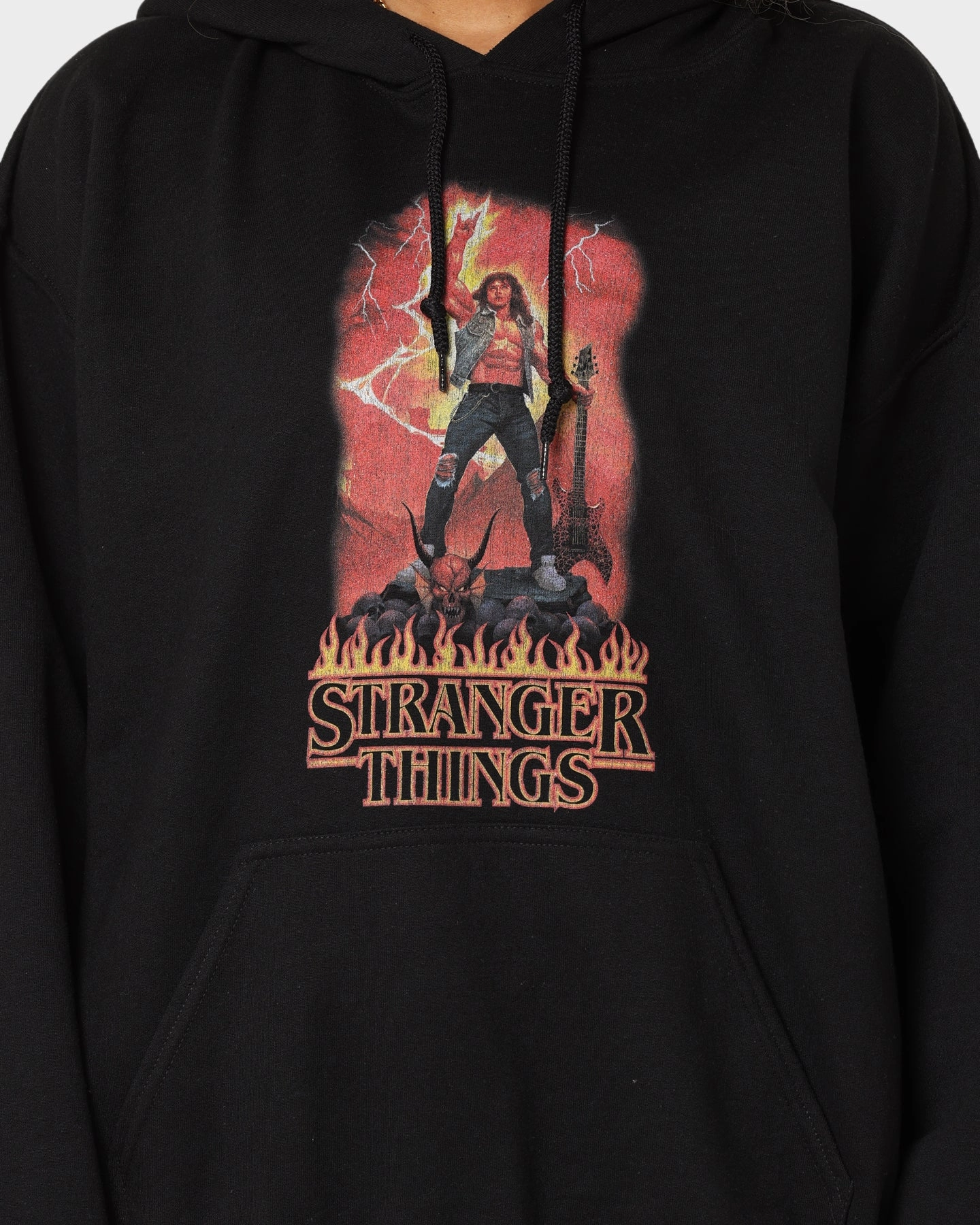 Endure Relax Shell Goat Crew X Stranger Things Metal Hoodie Black