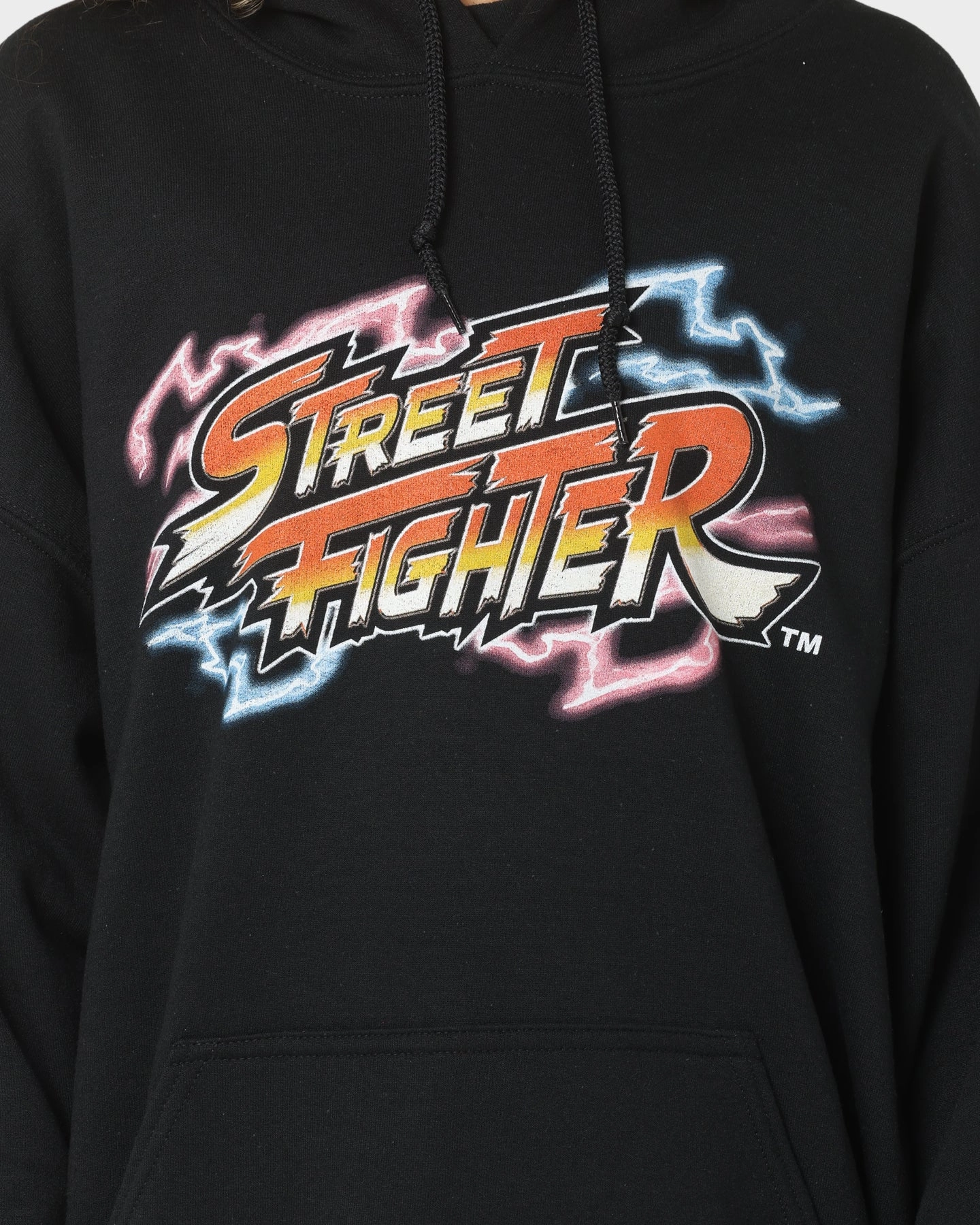 Advice Teflon Coated Fabric Goat Crew X Street Fighter Chun Li Hoodie Black