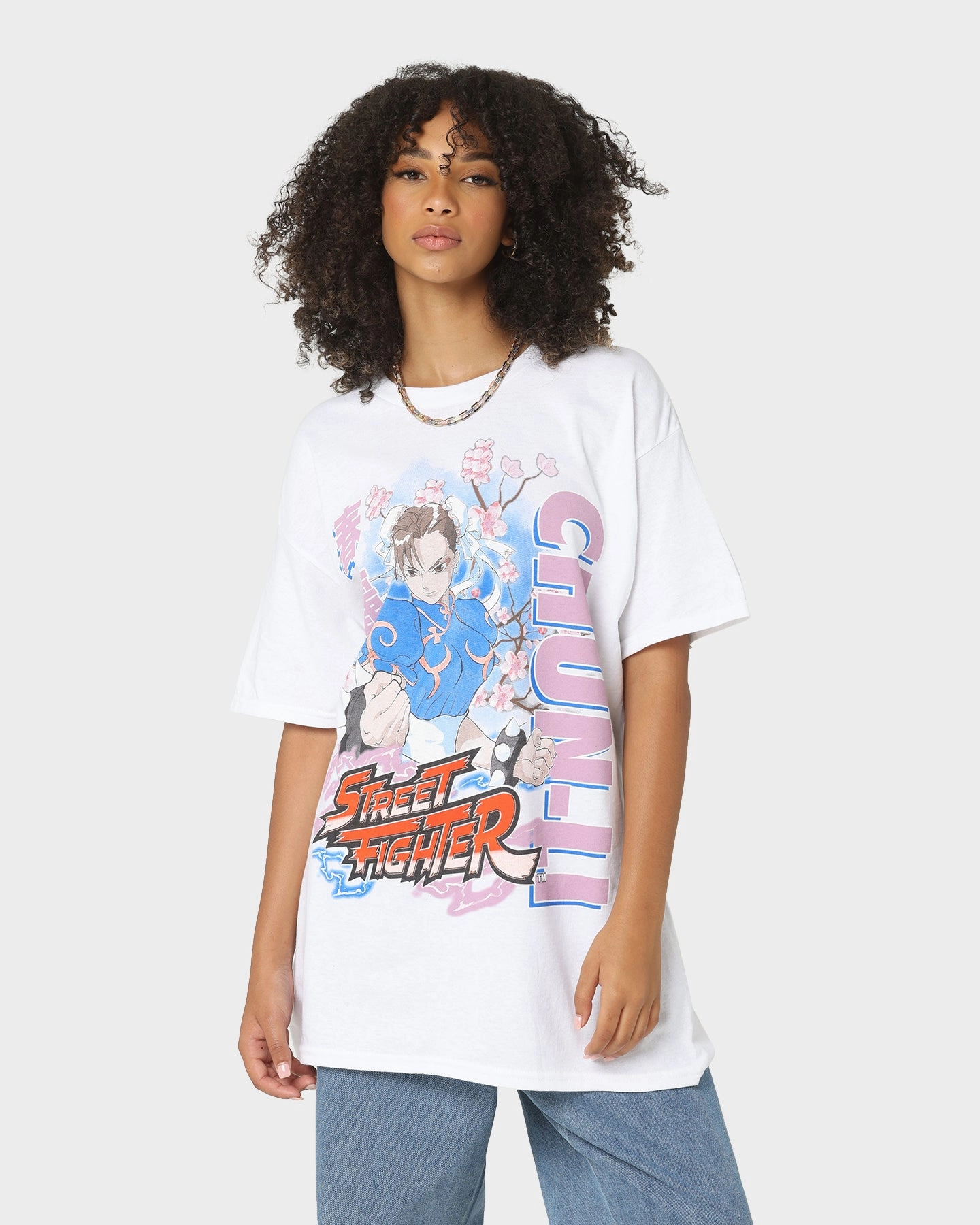 Goat Crew X Street Fighter Chun Li T-Shirt White Ultimate Fit
