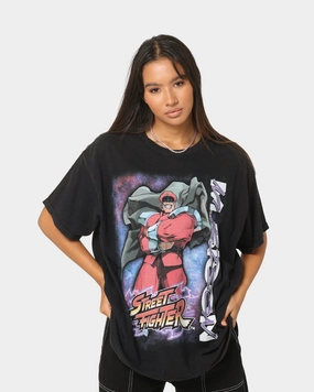 Goat Crew X Street Fighter M. Bison Vintage T-Shirt Black Wash Sleek Fit Chilly Comfort