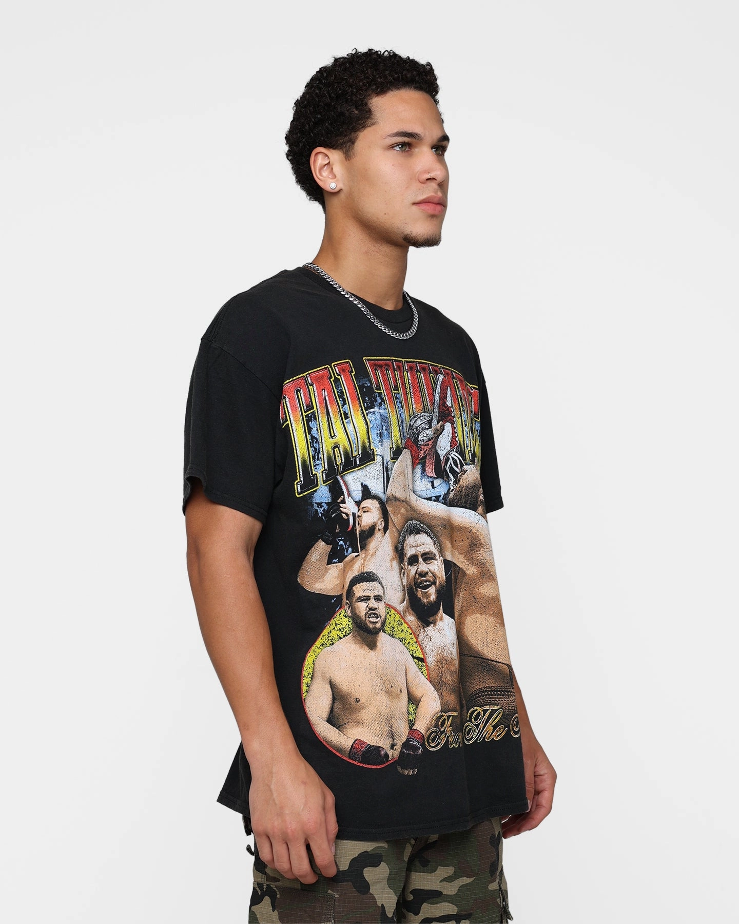 Goat Crew X Tai Tuivasa From The Area Goat Crew X Tai Tuivasa From The Area Vintage T-Shirt Black Wash Modern Style
