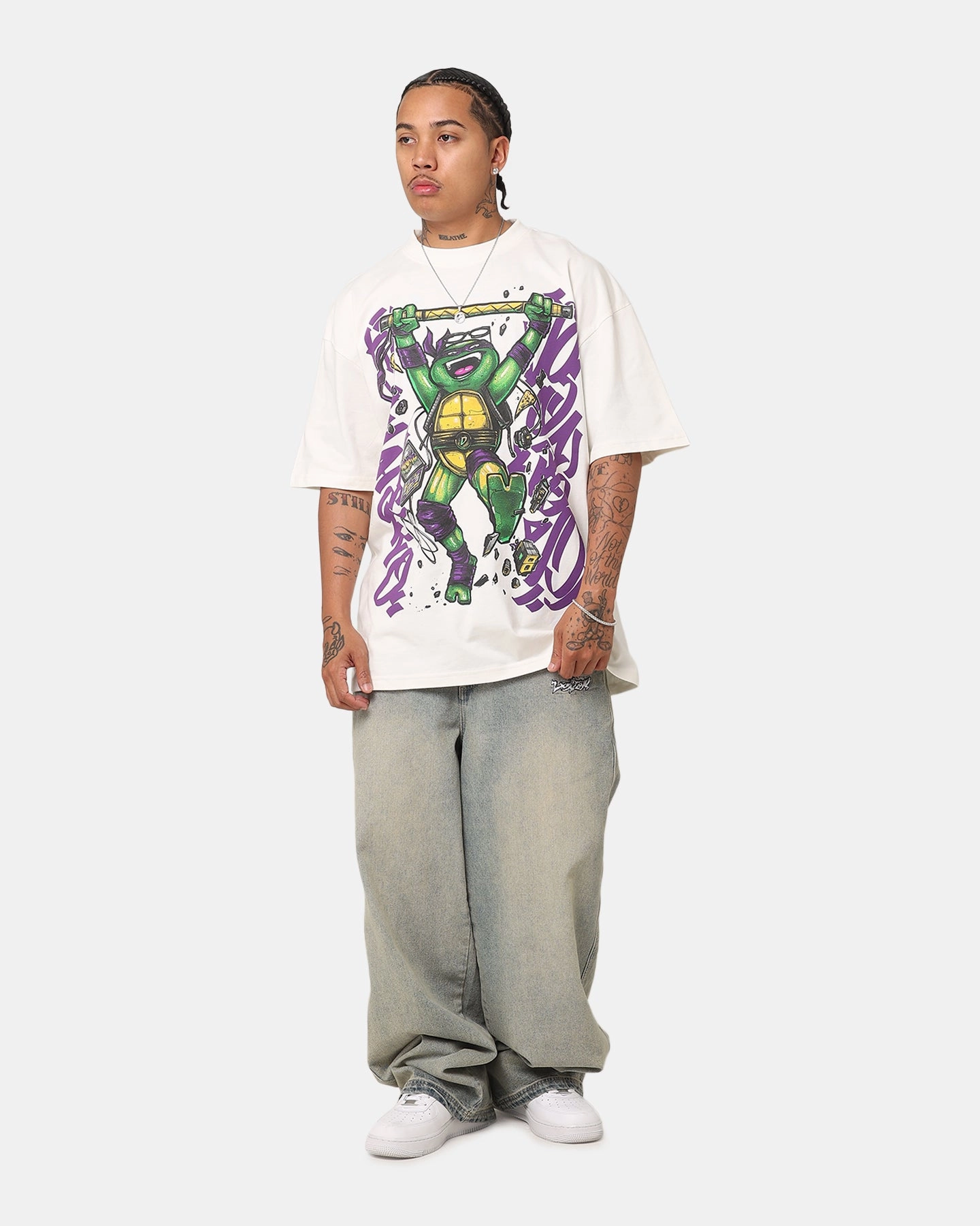 Sporty essentials Goat Crew X Teenage Mutant Ninja Turtles Donatello X Sofles Vintage T-Shirt Off White