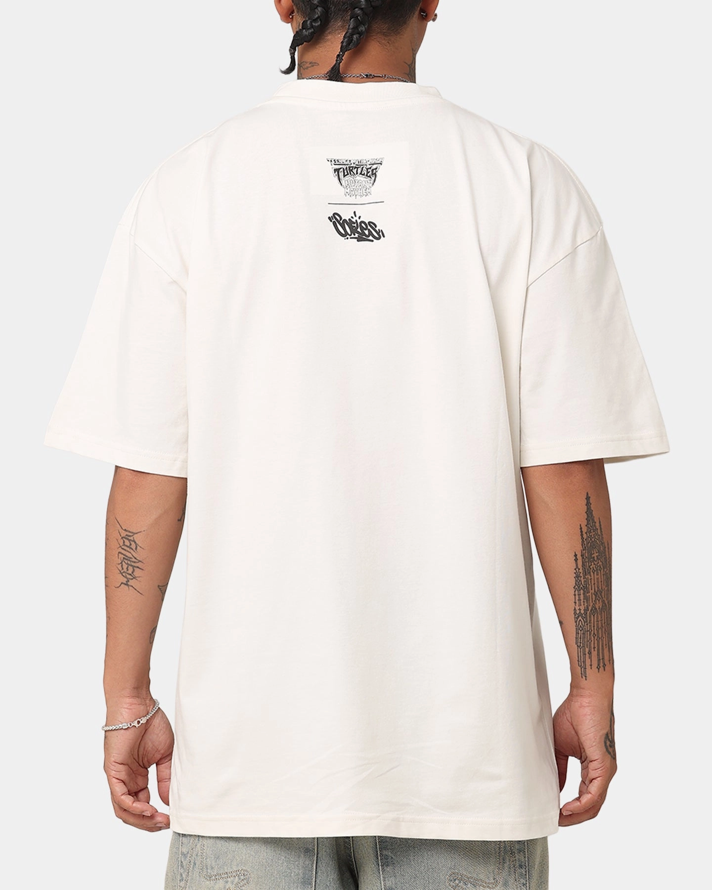 Goat Crew X Teenage Mutant Ninja Turtles Leonardo X Sofles Vintage T-Shirt Off White Relax Outfit Stylish Fit