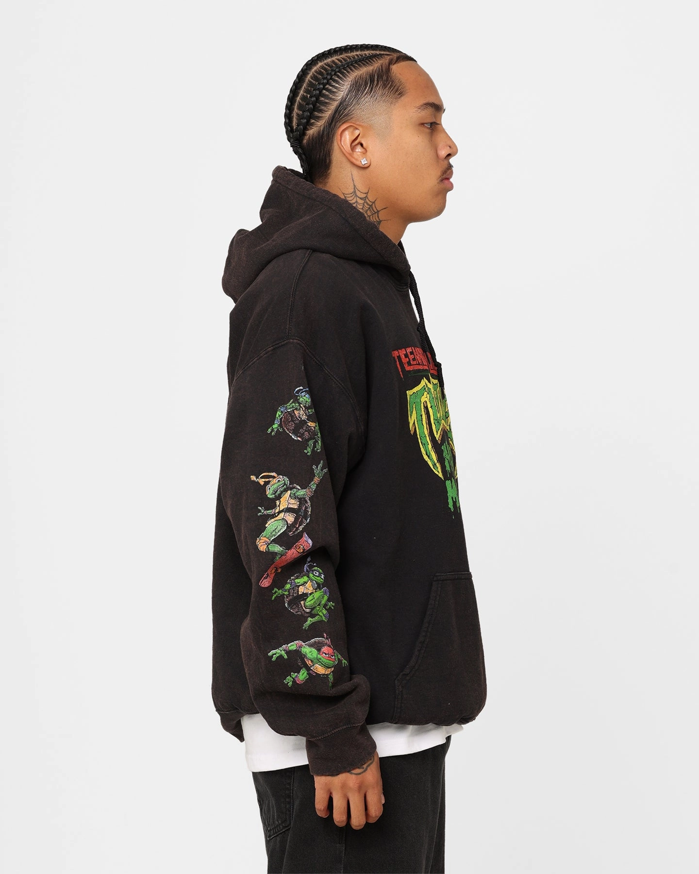 Premium Goat Crew X Teenage Mutant Ninja Turtles Mutant Mayhem Vintage Hoodie Black