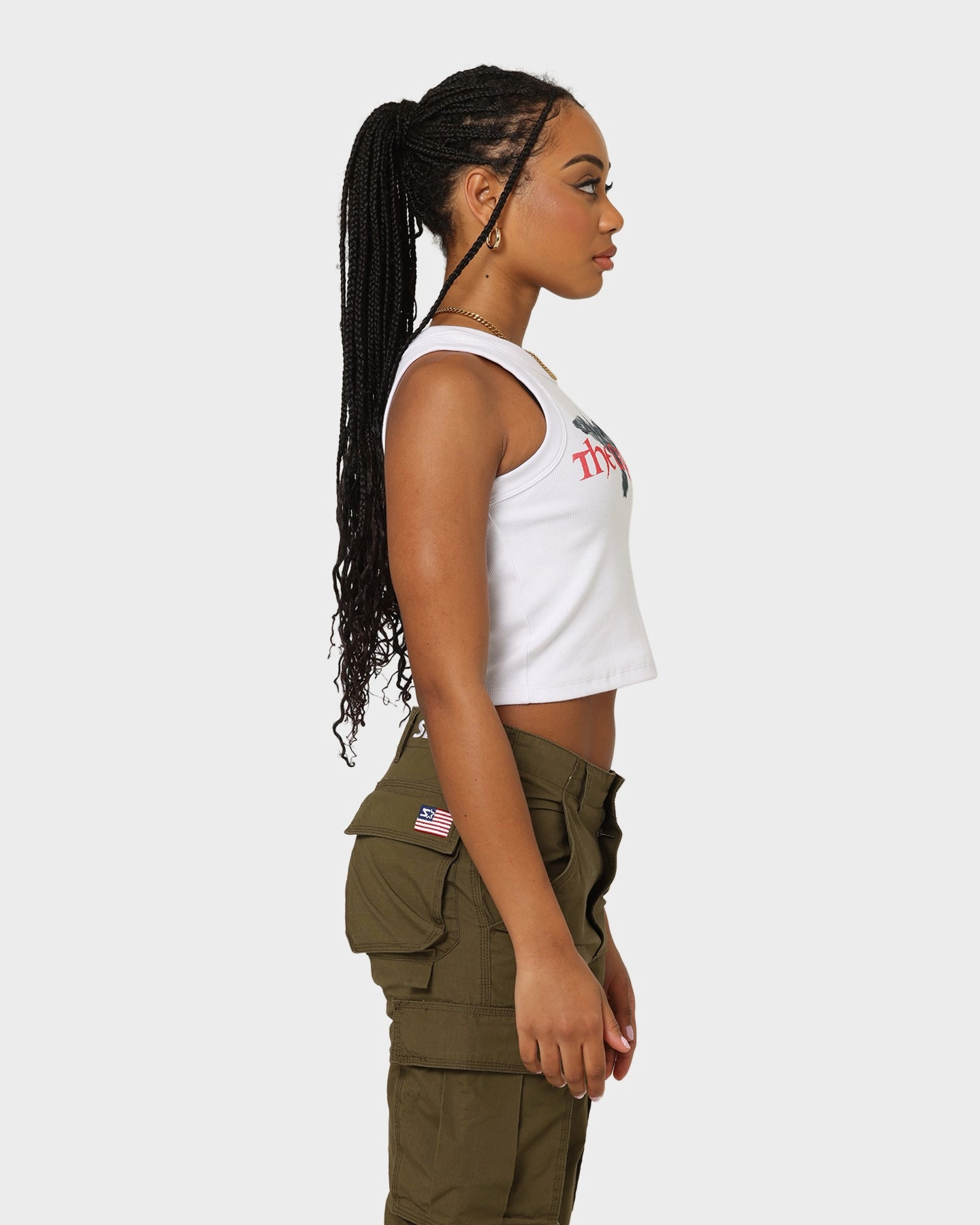 Goat Crew X The Crow Women's The Crow Tank White Tagless Comfort