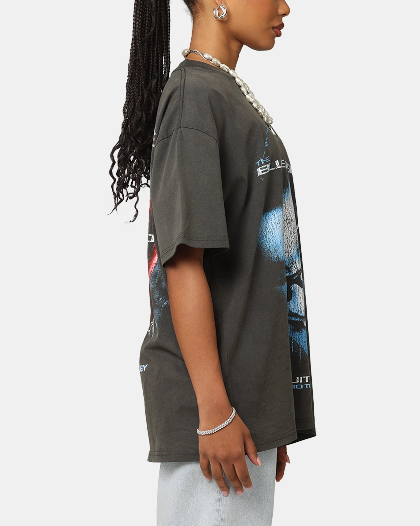 Goat Crew X The Wiggles Blue Wiggle Heavy T-Shirt Black Wash On-the-Go Fashion Soft and Flexible