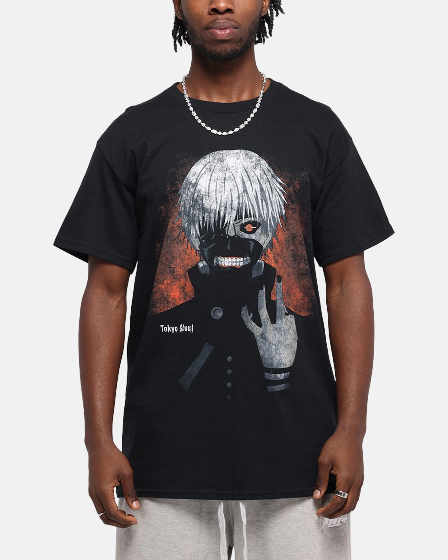 Goat Crew X Tokyo Ghoul Kaneki T-Shirt Black High-End Quality