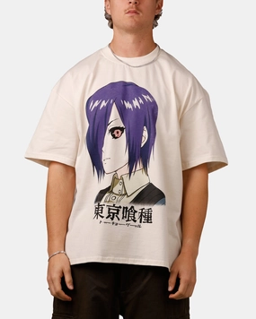 Goat Crew X Tokyo Ghoul Touka Vintage T-Shirt Off White Eco Conscious Production