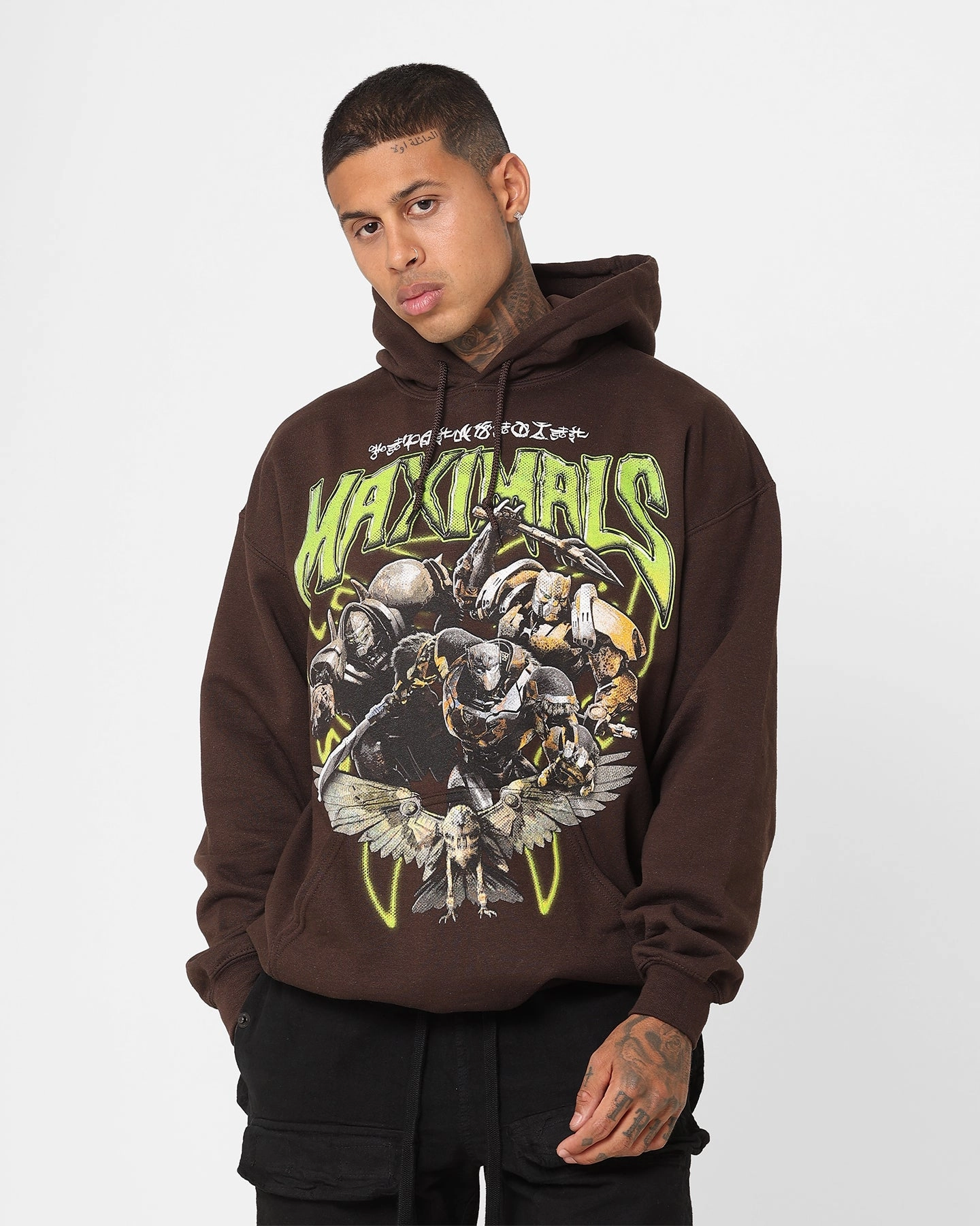 spring outfit Goat Crew X Transformers Maximals Vintage Hoodie Black Wash