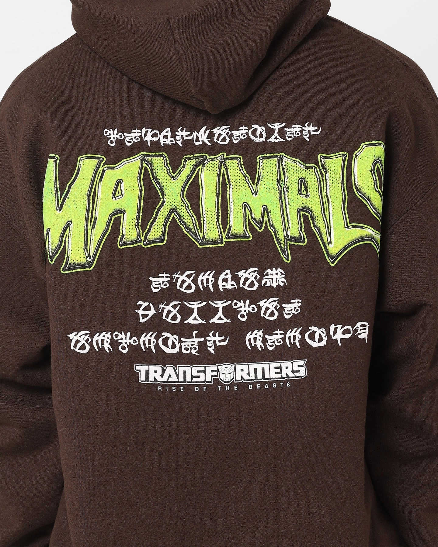 Fashion Comfort Sporty Design Goat Crew X Transformers Maximals Vintage Hoodie Brown Wash