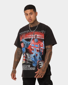 Goat Crew X Transformers Optimus Prime Vintage T-Shirt Black Wash Soft Touch Fabric
