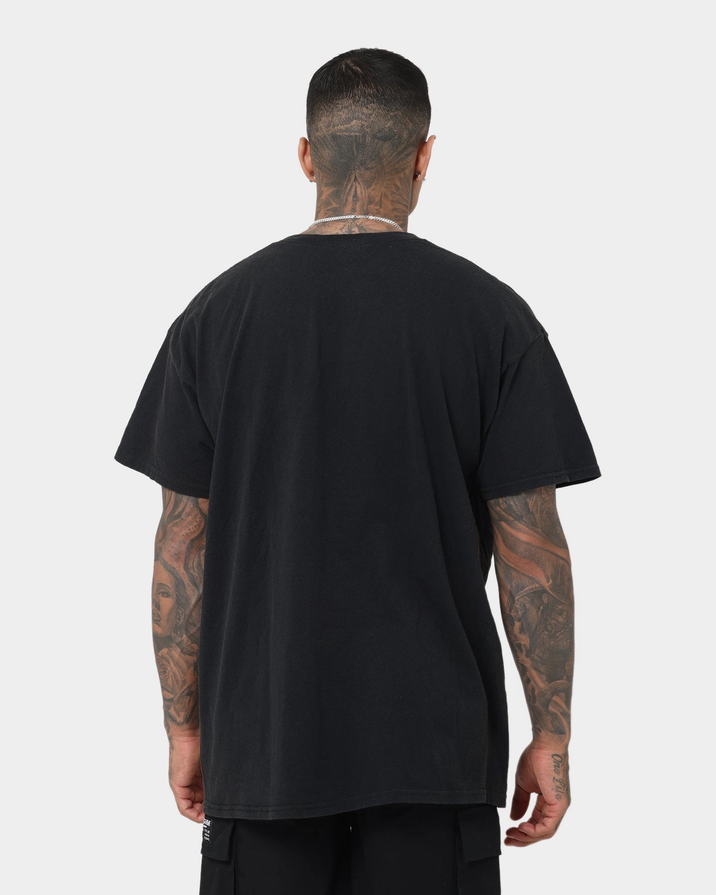 Geometric Print Goat Crew X UFC Aljamain Sterling Vintage T-Shirt Black Wash