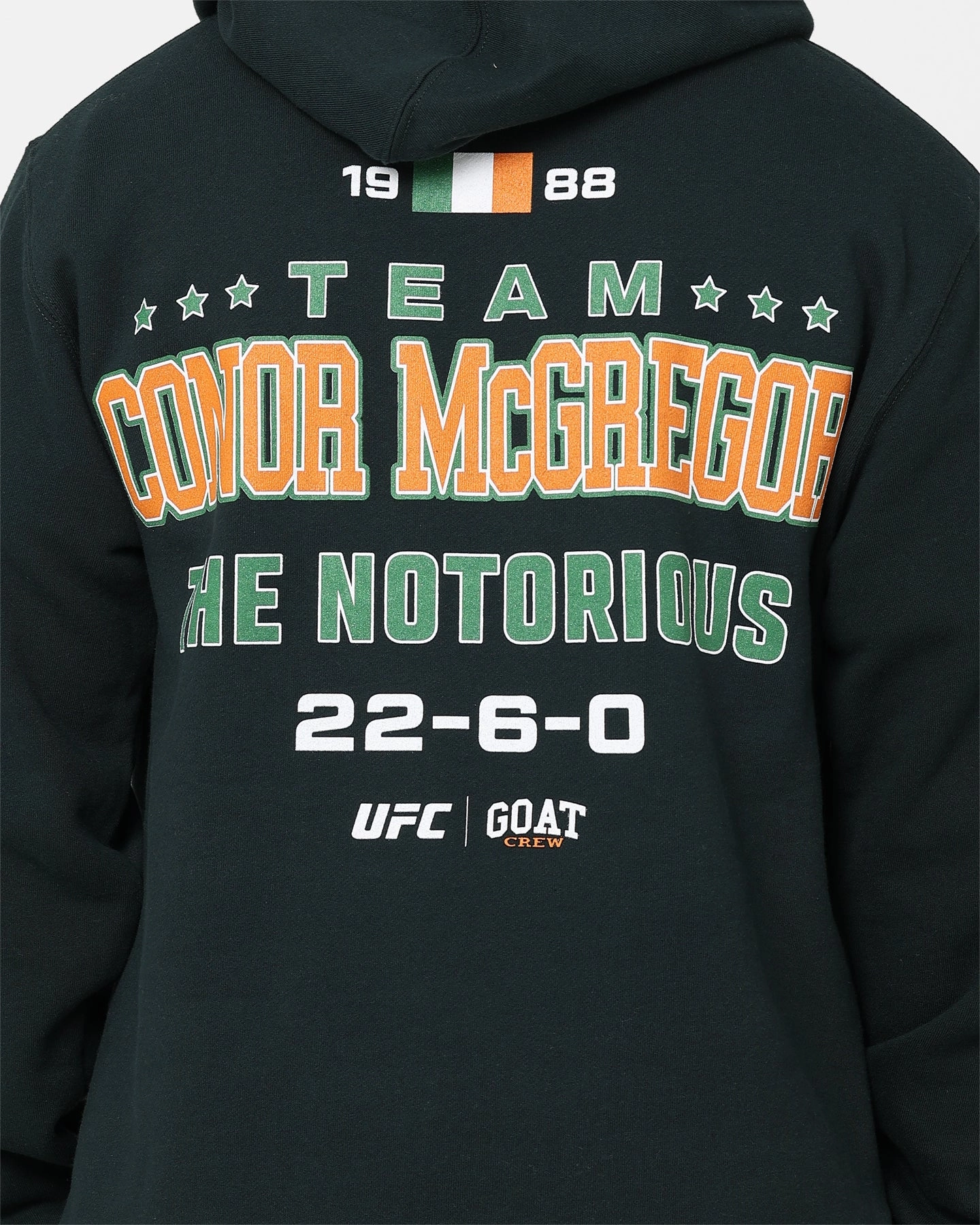 Goat Crew X UFC Conor McGregor Team McGregor Hoodie Deep Green waterproof