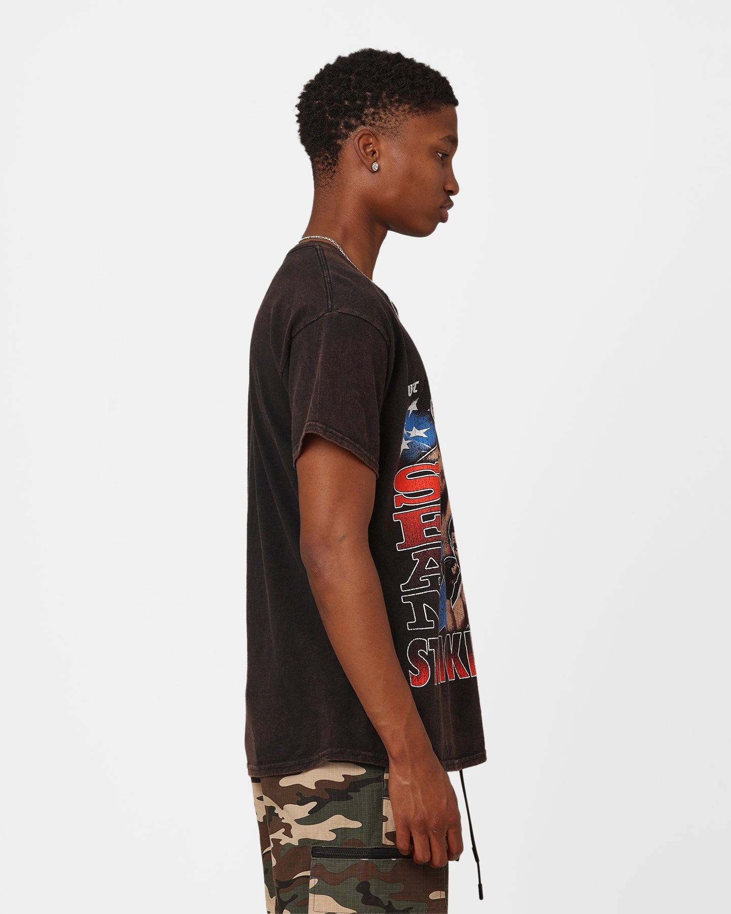 Goat Crew X UFC Sean Strickland Vintage T-Shirt Black Wash Weekend Comfort Wear ComfortOptimizedConstruction