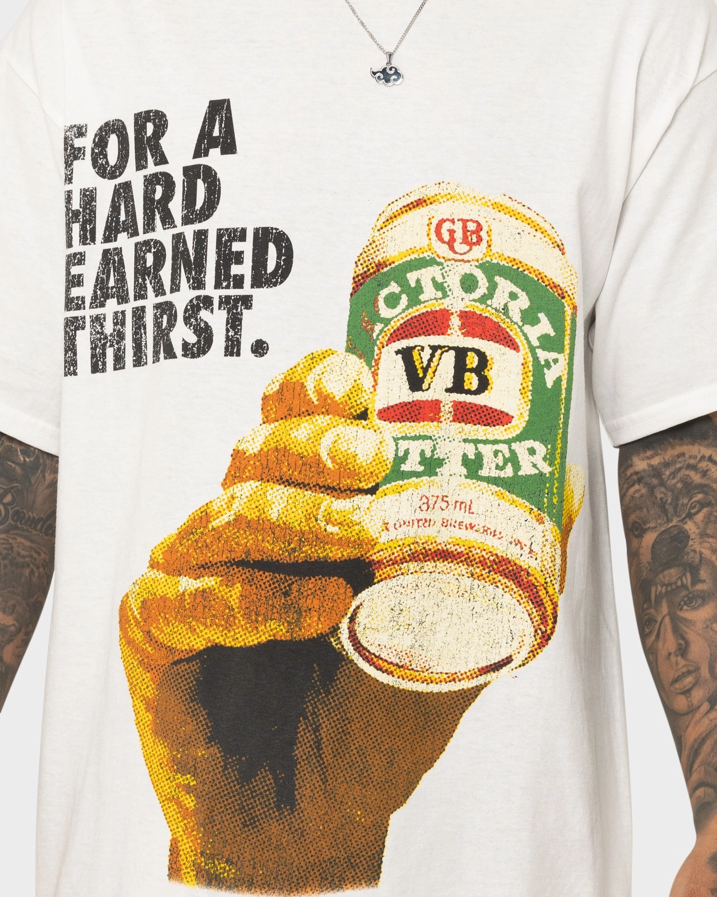 Goat Crew X VB Cheers T-Shirt White Lightweight Design