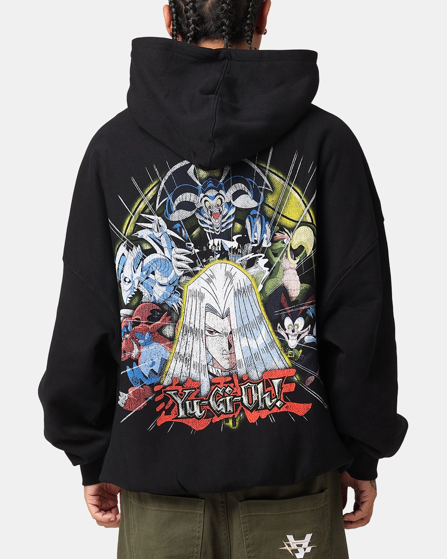 Goat Crew X Yu-Gi-Oh! Pegasus Premium Hoodie Black campfire Magnetic Closures