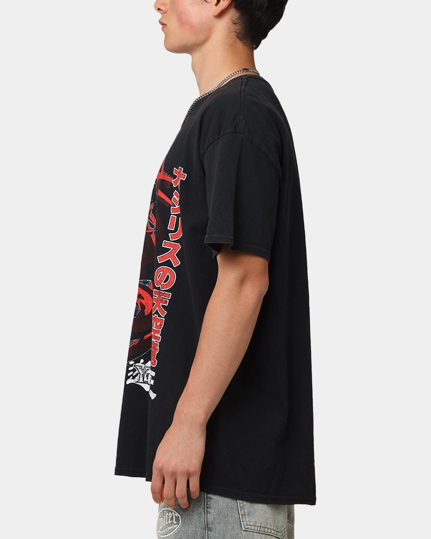 Goat Crew X Yu-Gi-Oh! Slifer Vintage T-Shirt Black Wash Classic Layering